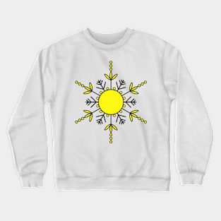 Inspirational MANDALA T-SHIRT STAR-YELLOW Crewneck Sweatshirt